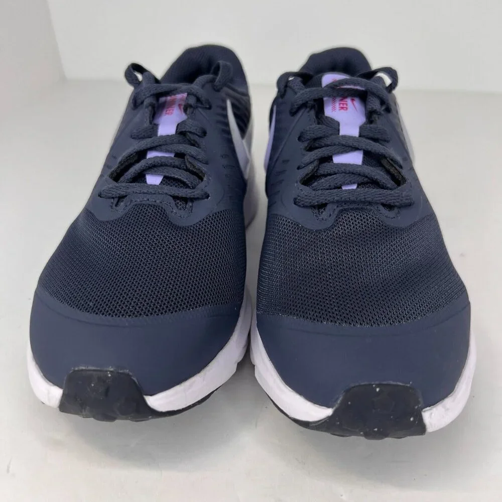 Nike Youth AQ3542-406 Navy  Runner 2.0 Mesh Low Top Size 5Y Running Shoes